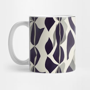 black and white abstract pattern Mug